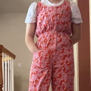 Lucy and yak pink patterned jumpsuit